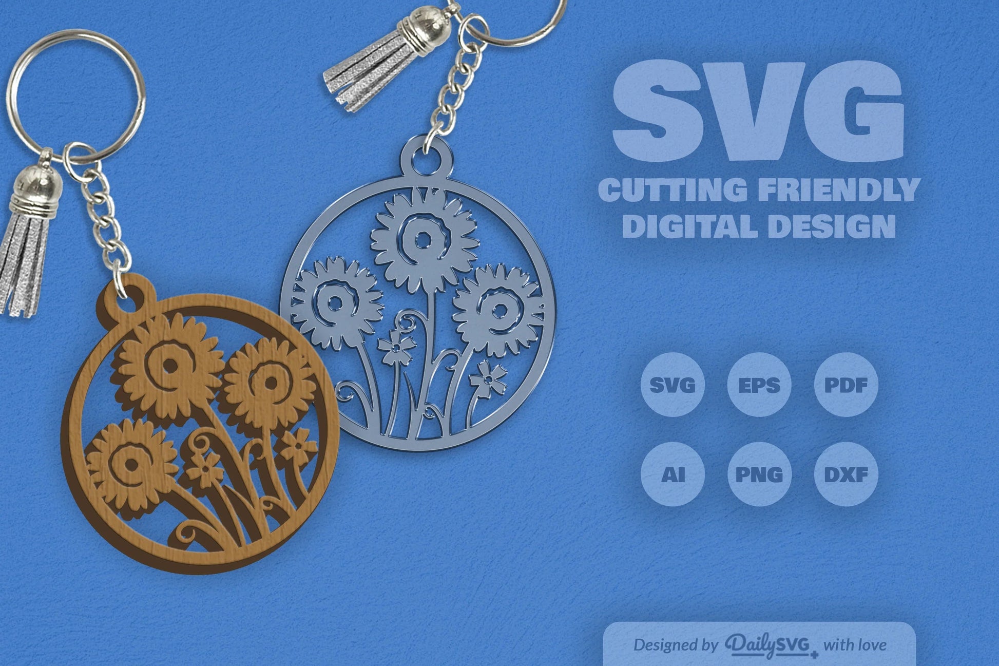 Wild Floral Round SVG Bundle 16 - CraftNest - Digital Crafting and Art