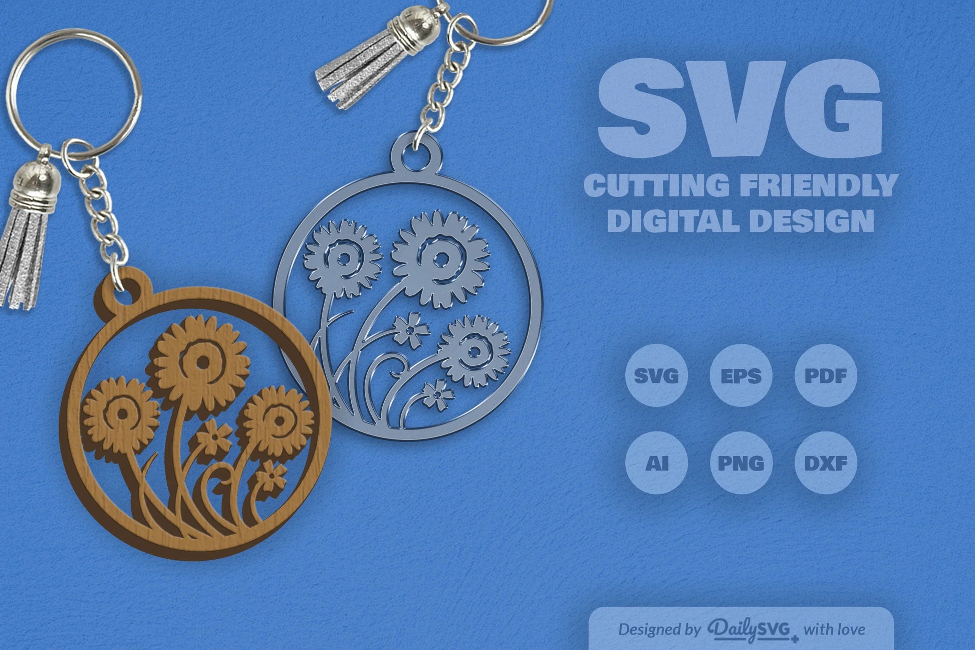 Wild Floral Round SVG Bundle 18 - CraftNest - Digital Crafting and Art