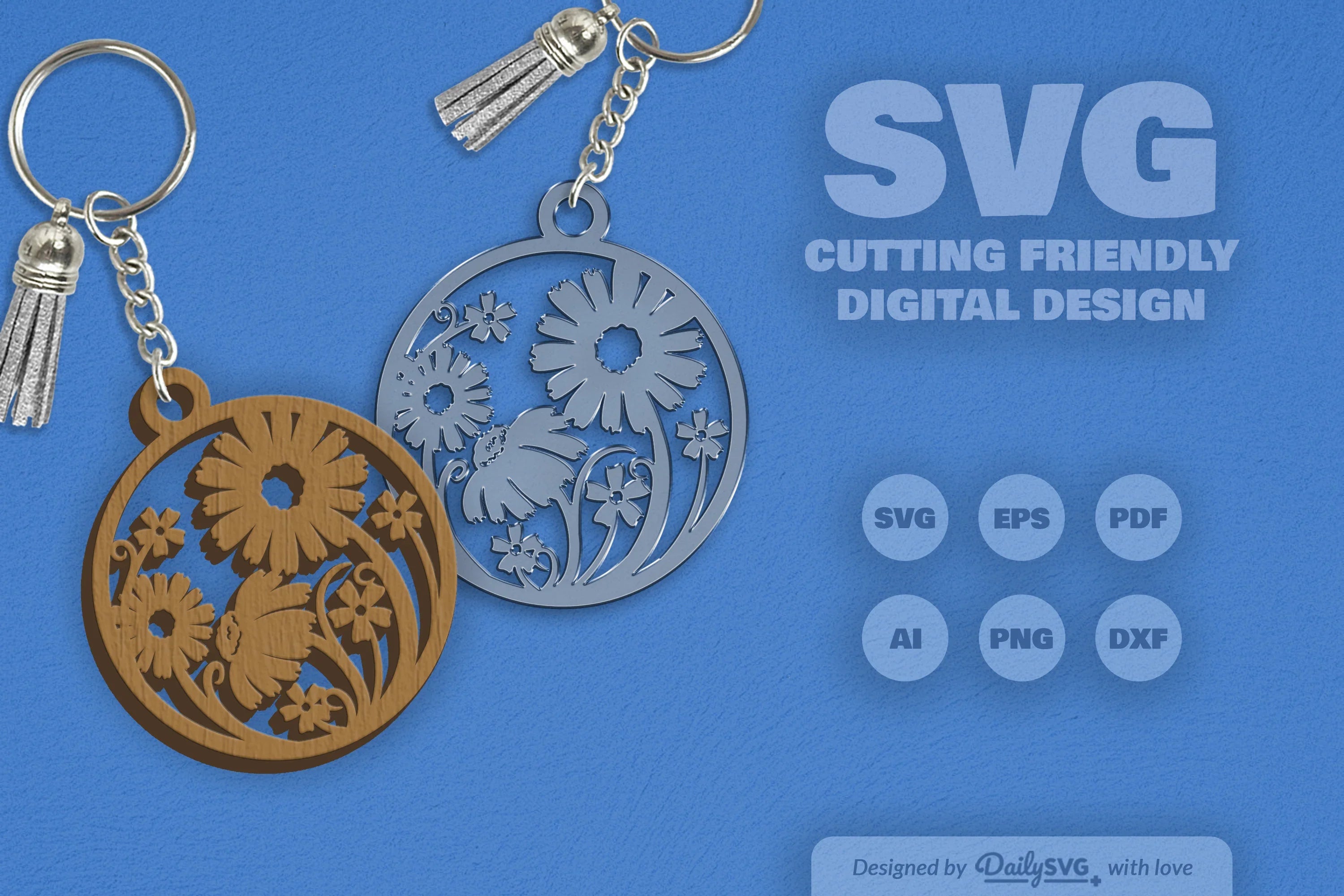 Wild Floral Round SVG Bundle 22 - CraftNest - Digital Crafting and Art