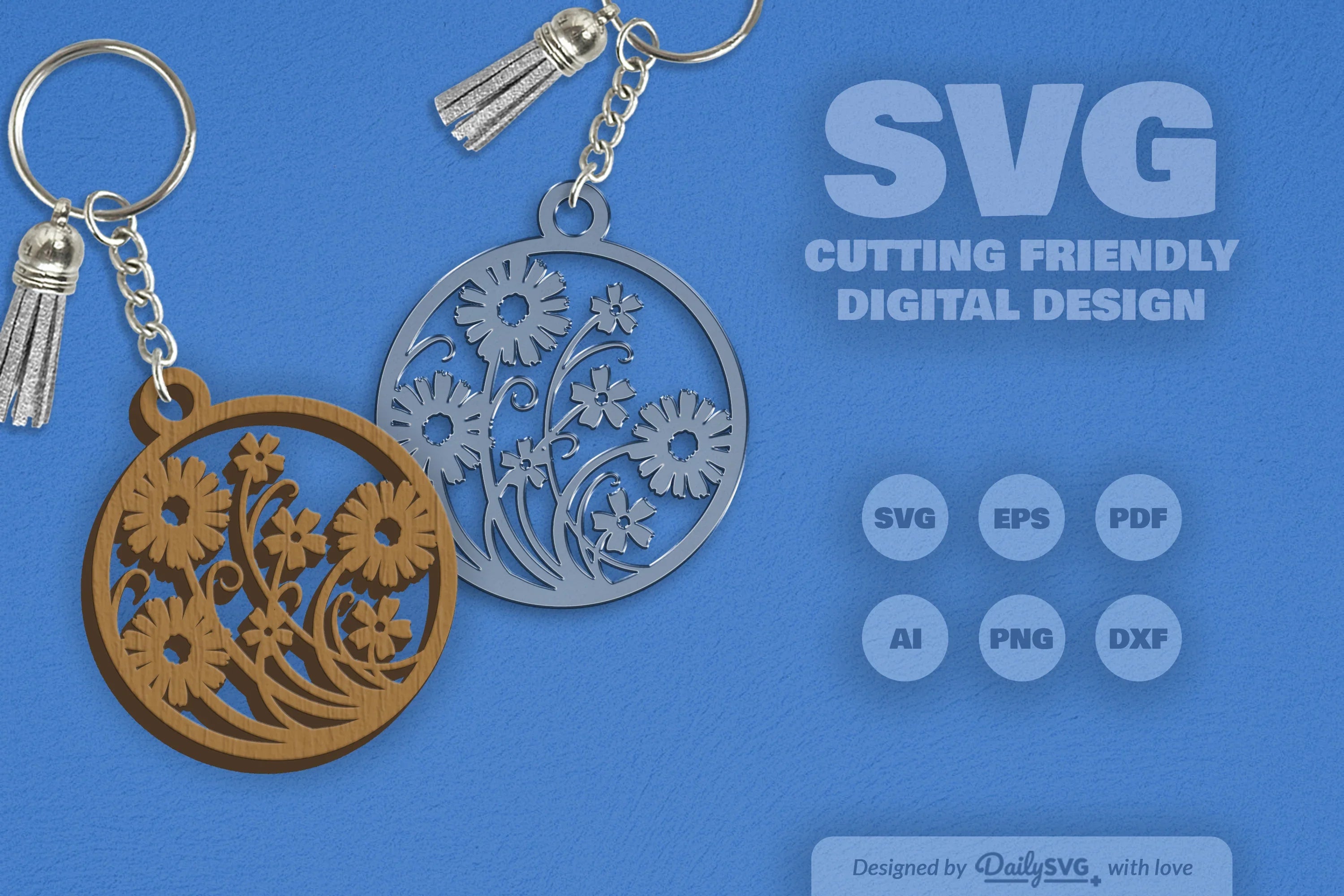 Wild Floral Round SVG Bundle 21 - CraftNest - Digital Crafting and Art
