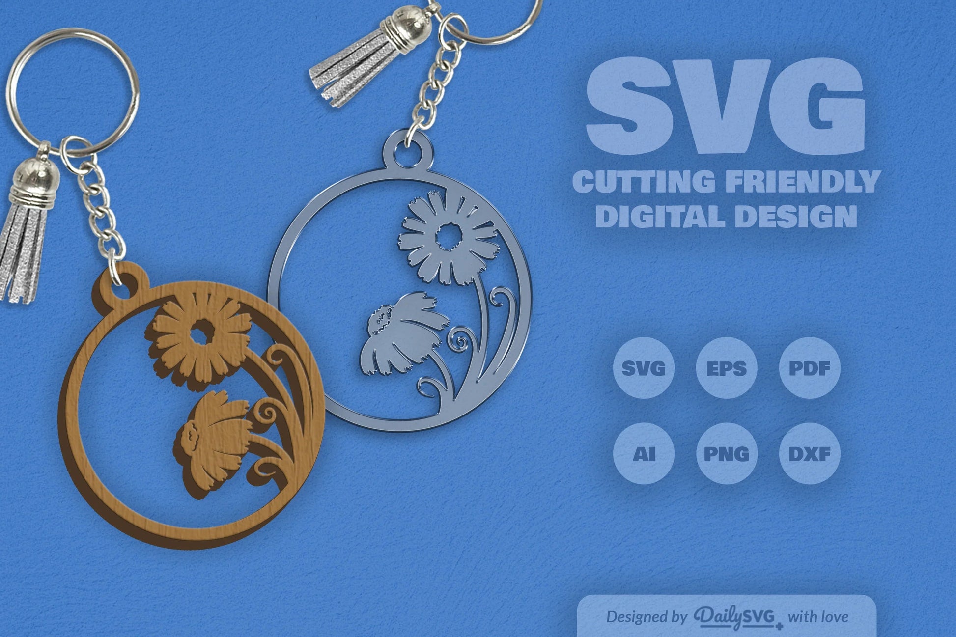 Wild Floral Round SVG Bundle 24 - CraftNest - Digital Crafting and Art