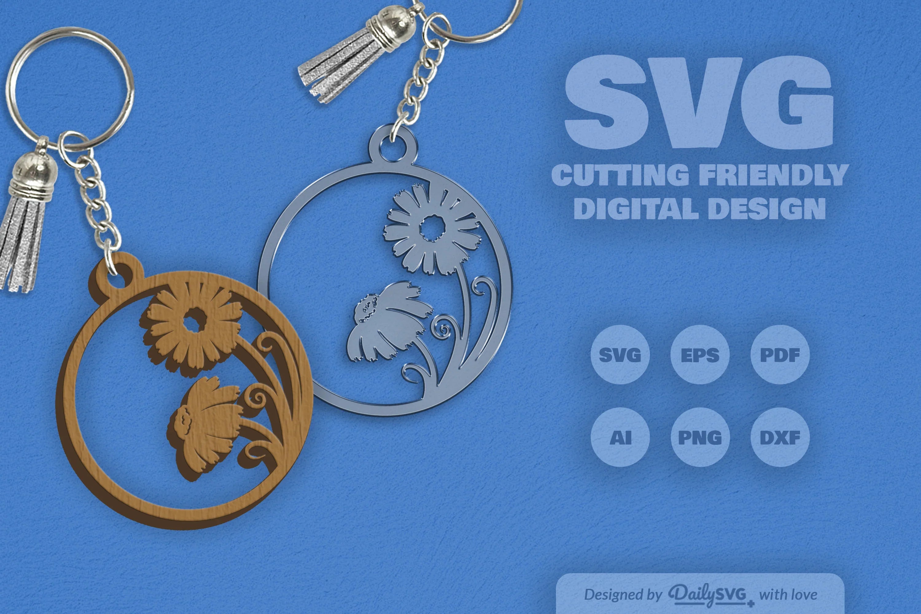 Wild Floral Round SVG Bundle 24 - CraftNest - Digital Crafting and Art