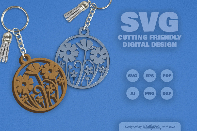 Wild Floral Round SVG Bundle 11 - CraftNest - Digital Crafting and Art