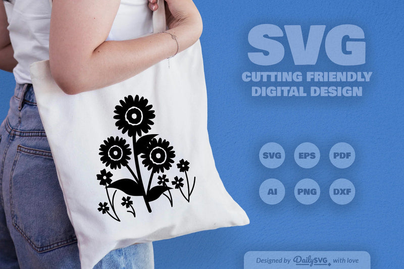 Wild Floral SVG Bundle 12 - CraftNest - Digital Crafting and Art