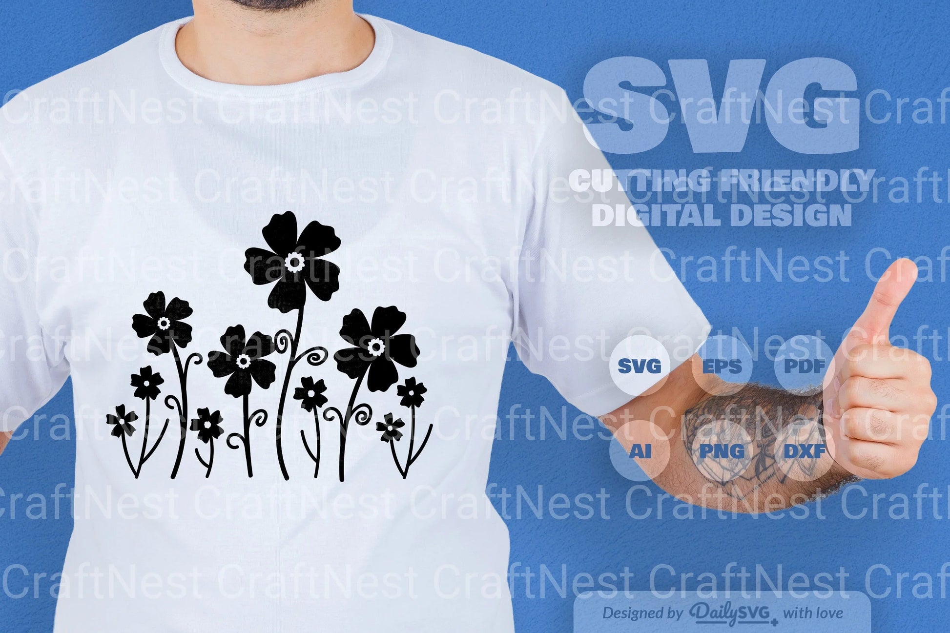 Wild Floral SVG Bundle 4 - CraftNest - Digital Crafting and Art