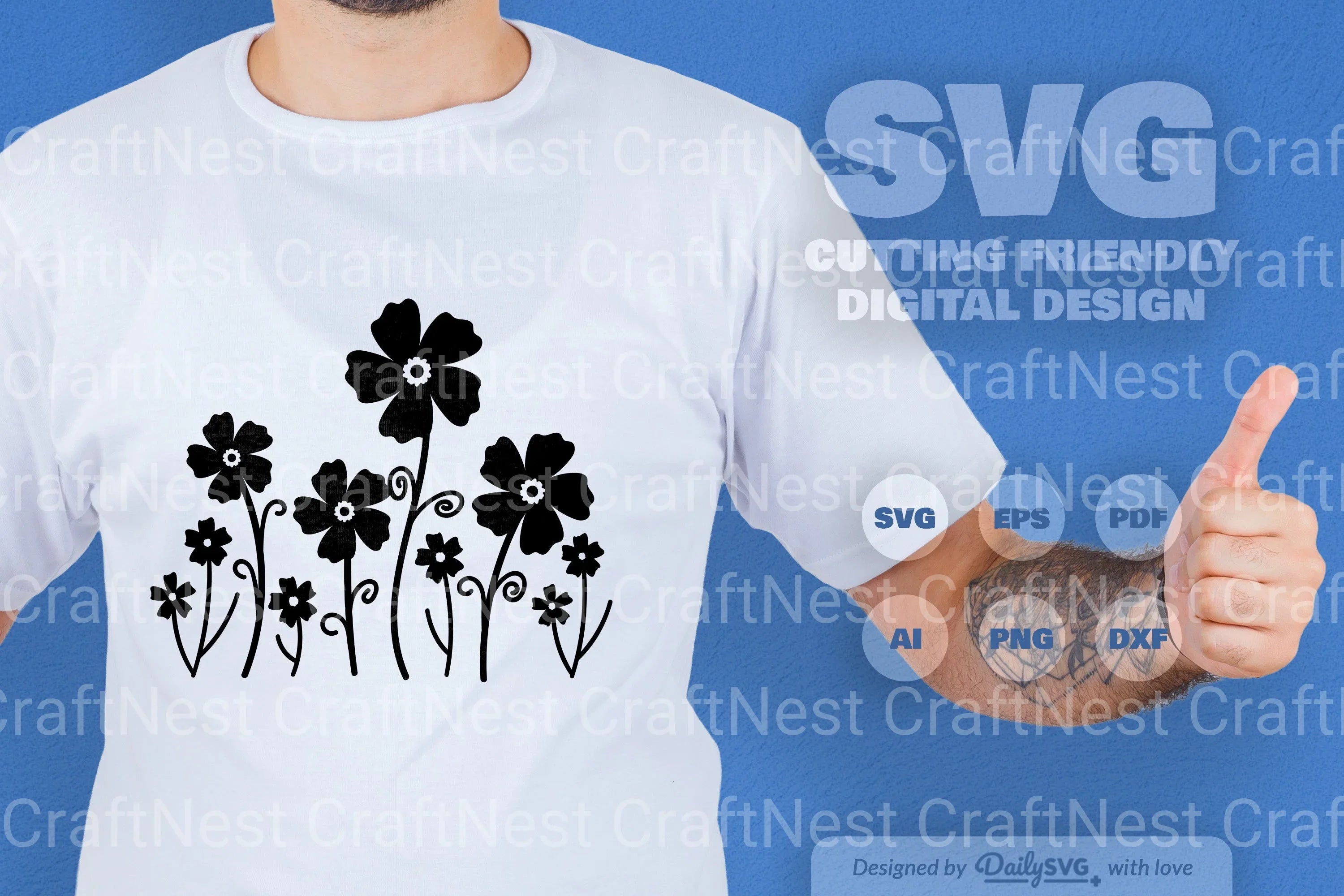 Wild Floral SVG Bundle 4 - CraftNest - Digital Crafting and Art