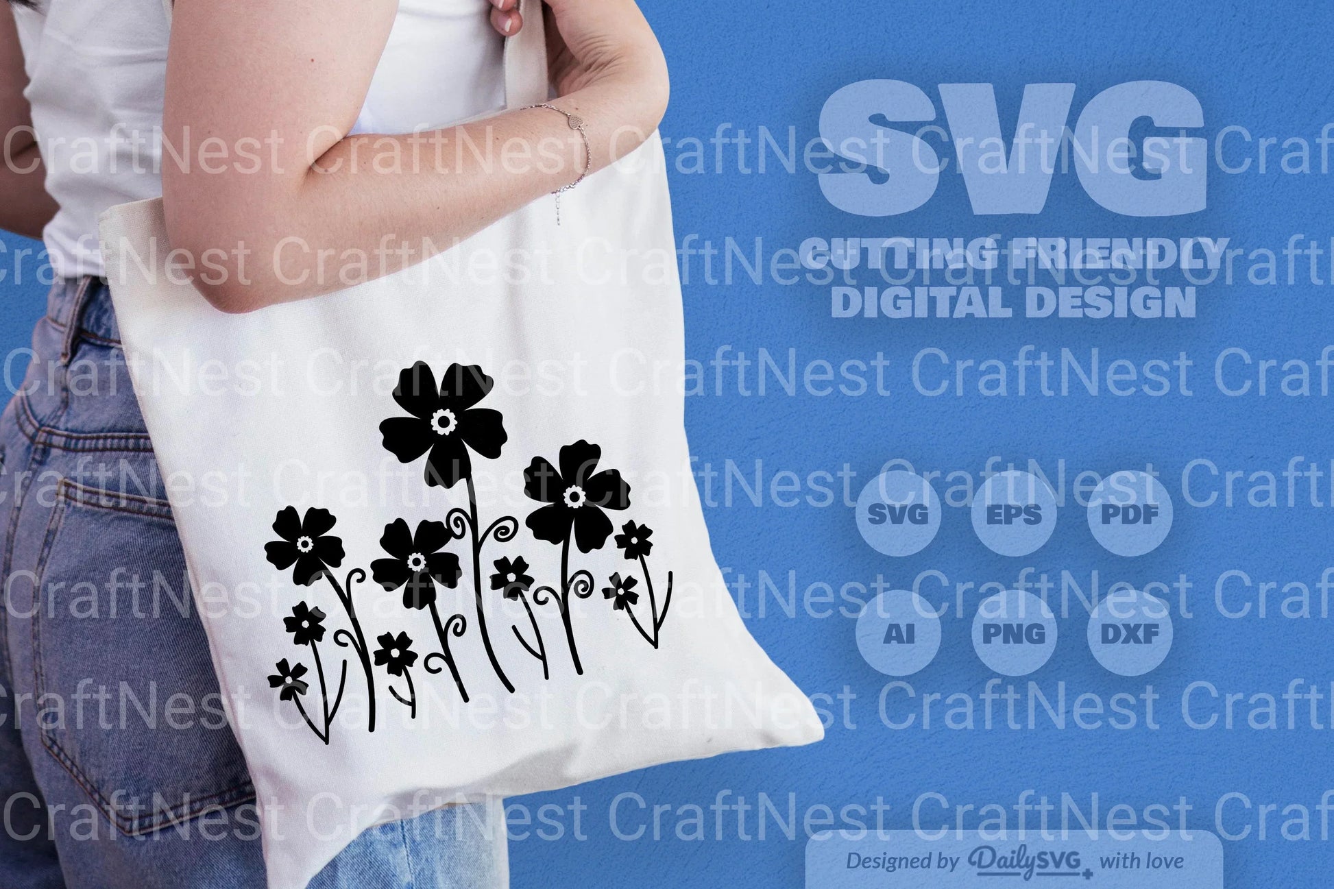 Wild Floral SVG Bundle 4 - CraftNest - Digital Crafting and Art