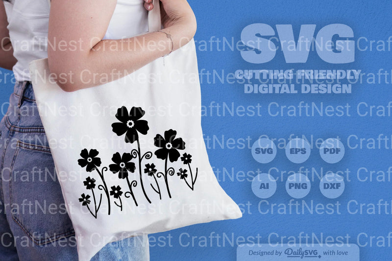 Wild Floral SVG Bundle 4 - CraftNest - Digital Crafting and Art
