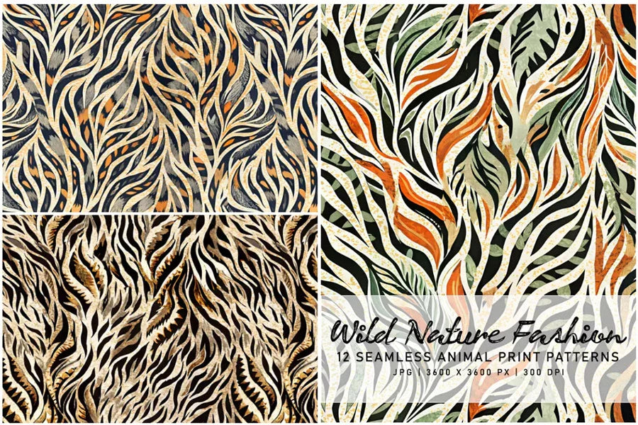 Wild Nature Fashion - Animal Print - CraftNest - Digital Crafting and Art