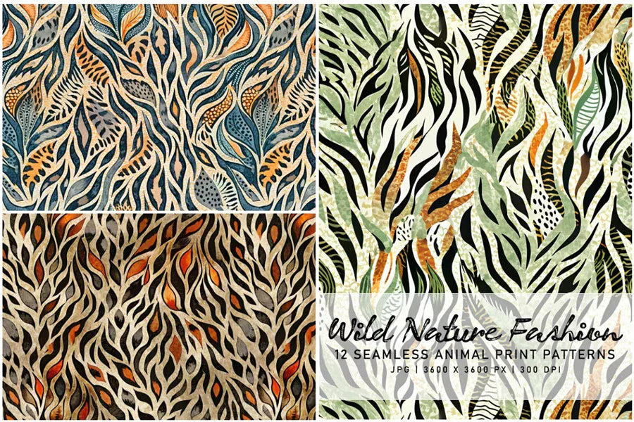 Wild Nature Fashion - Animal Print - CraftNest - Digital Crafting and Art