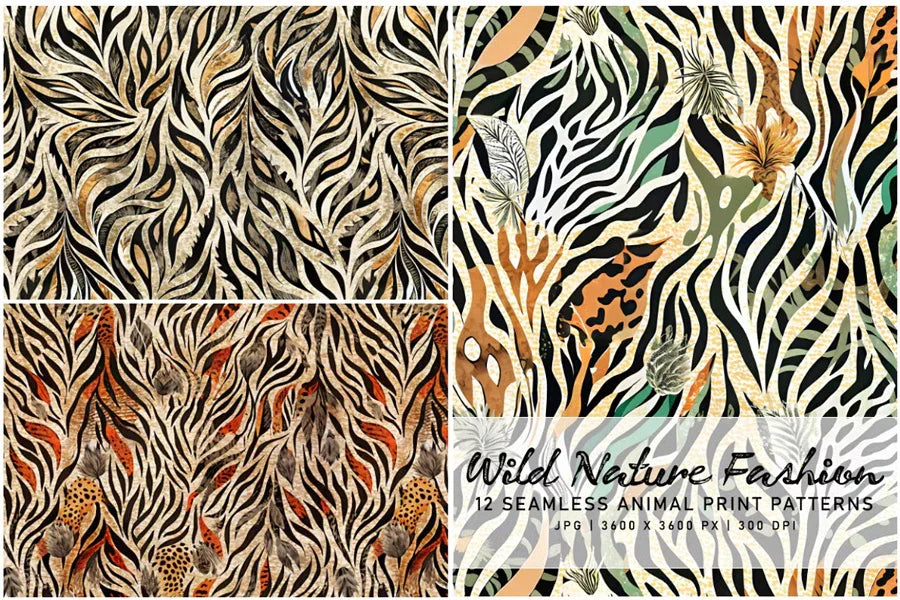 Wild Nature Fashion - Animal Print - CraftNest - Digital Crafting and Art