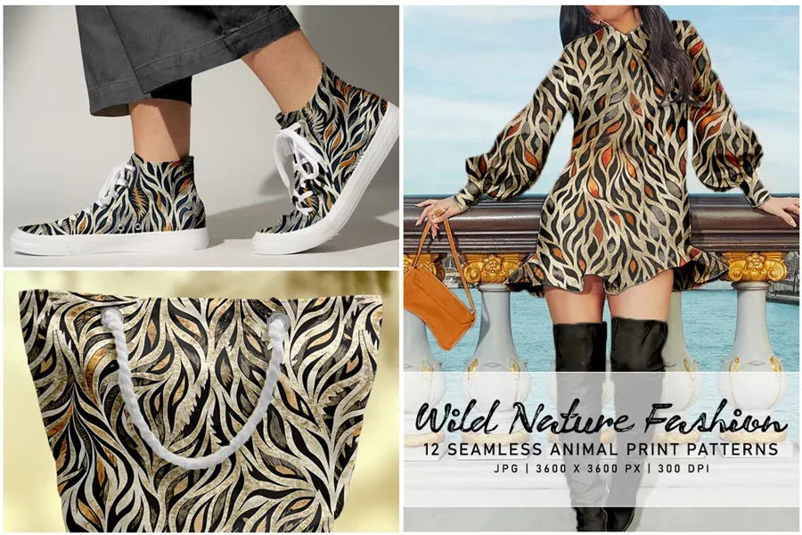 Wild Nature Fashion - Animal Print - CraftNest - Digital Crafting and Art