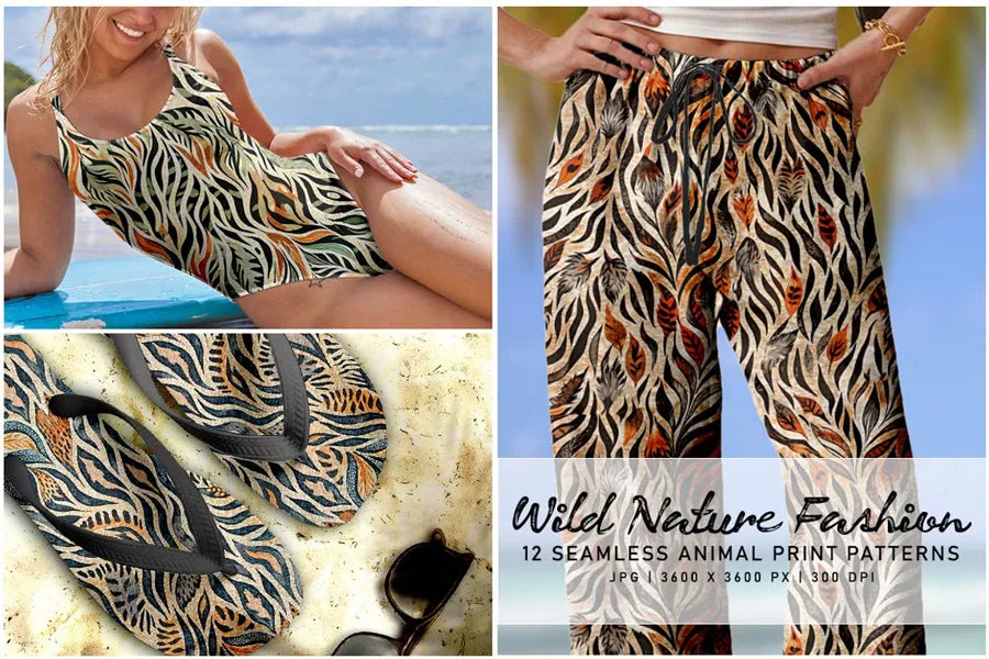 Wild Nature Fashion - Animal Print - CraftNest - Digital Crafting and Art