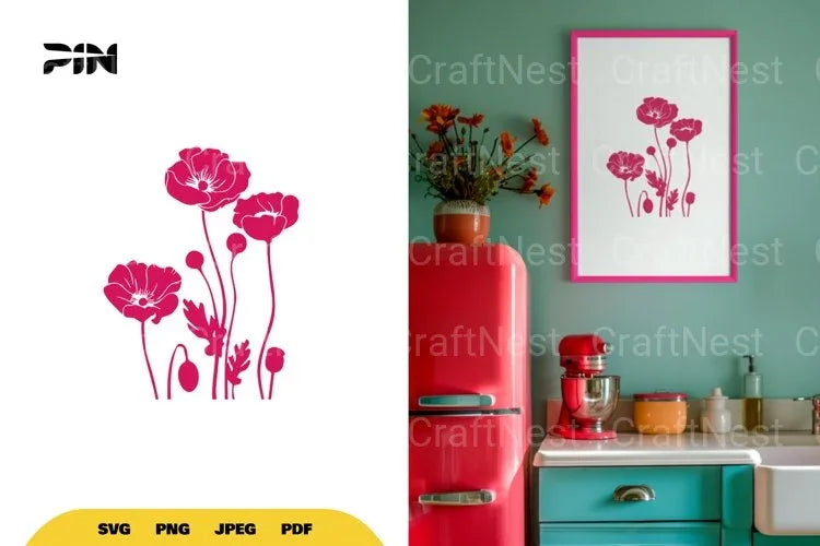 Wildflowers SVG Bundle - CraftNest - Digital Crafting and Art