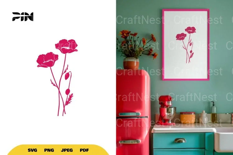 Wildflowers SVG Bundle - CraftNest - Digital Crafting and Art