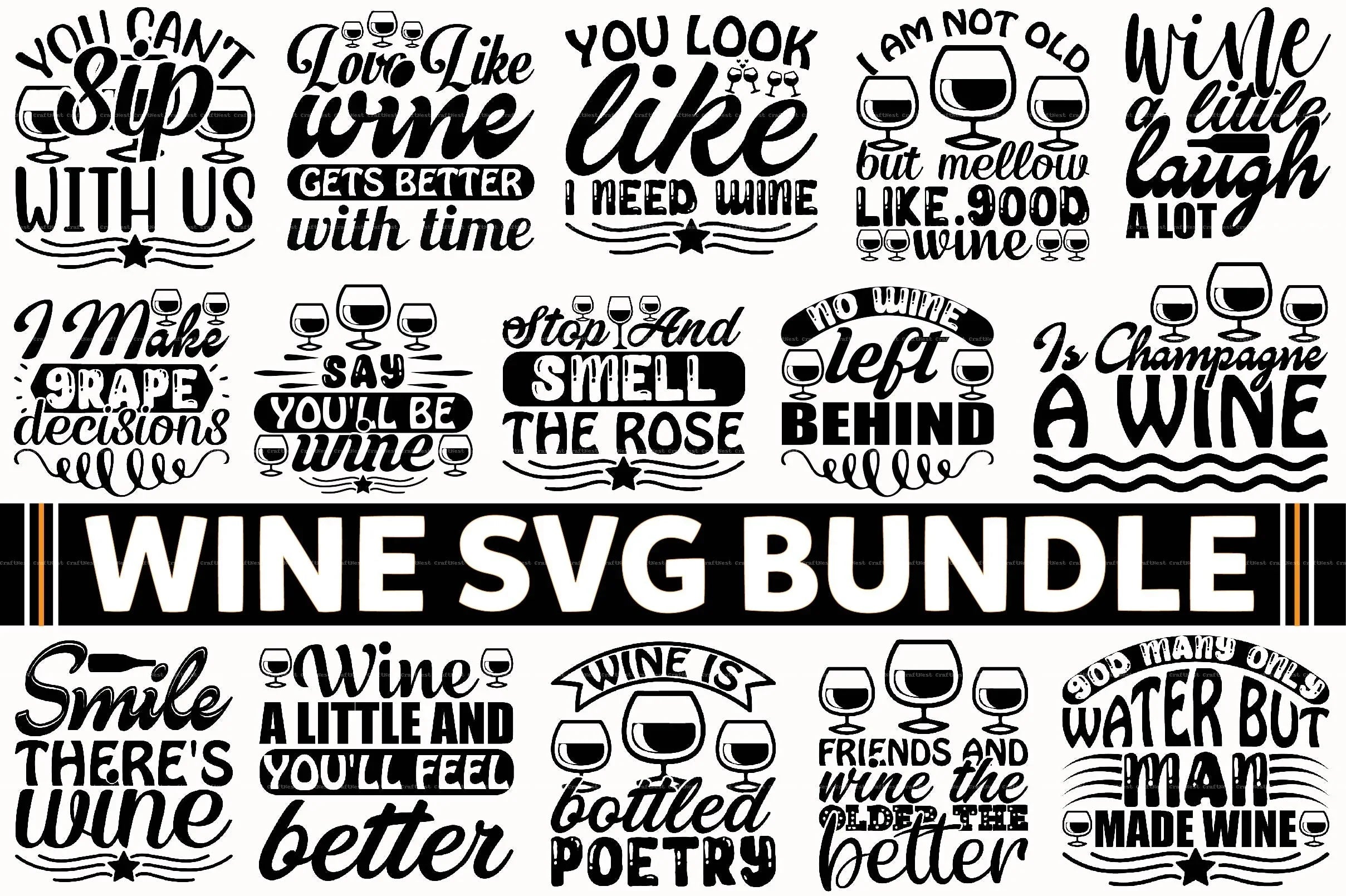 Wine Design SVG Bundle