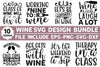 Wine Designs SVG Bundle for Creative Projects