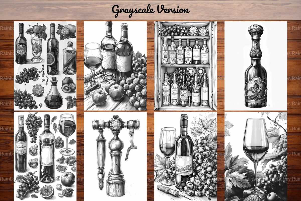 Wine Tasting Coloring Books - CraftNest - Digital Crafting and Art