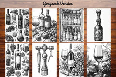 Wine Tasting Coloring Books - CraftNest - Digital Crafting and Art