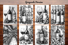 Wine Tasting Coloring Books - CraftNest - Digital Crafting and Art