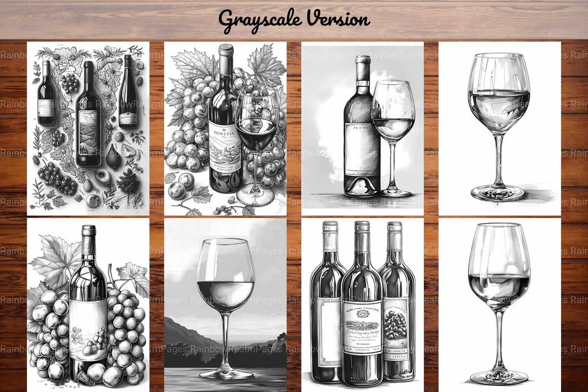 Wine Tasting Coloring Books - CraftNest - Digital Crafting and Art