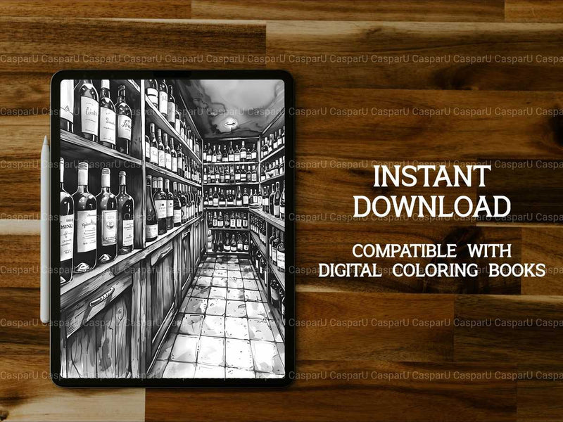 Wine Tasting Coloring Books - CraftNest - Digital Crafting and Art