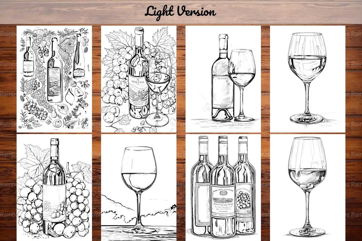 Wine Tasting Coloring Books - CraftNest - Digital Crafting and Art