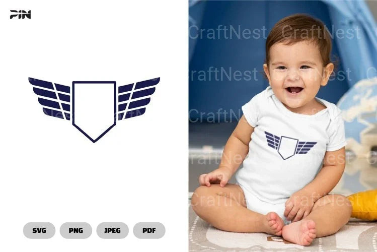 Winged Frame Wing SVG Bundle - CraftNest - Digital Crafting and Art
