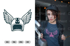 Winged Racer Helmet SVG Bundle - CraftNest - Digital Crafting and Art