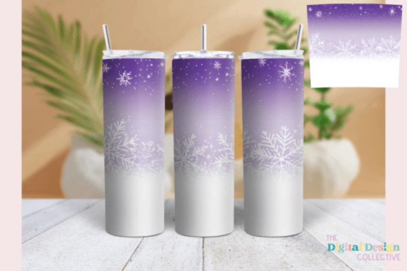 Winter Snowflake Tumbler Wrap Bundle - CraftNest - Digital Crafting and Art