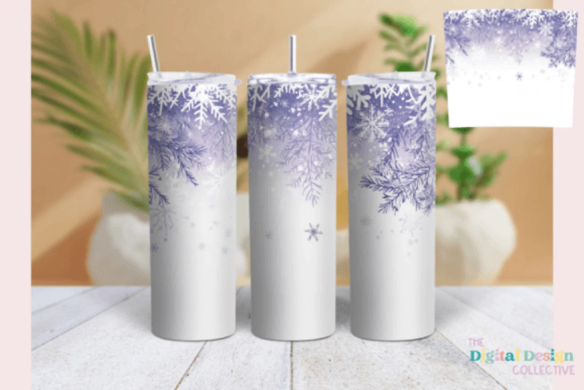 Snowflake Tumbler Wrap Bundle - CraftNest - Digital Crafting and Art