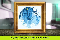 Winter 3D Shadow Box SVG Bundle - CraftNest - Digital Crafting and Art