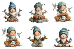 Winter Christmas Gnome Clipart Bundle - CraftNest - Digital Crafting and Art