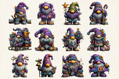Winter Christmas Gnome Clipart Bundle - CraftNest - Digital Crafting and Art