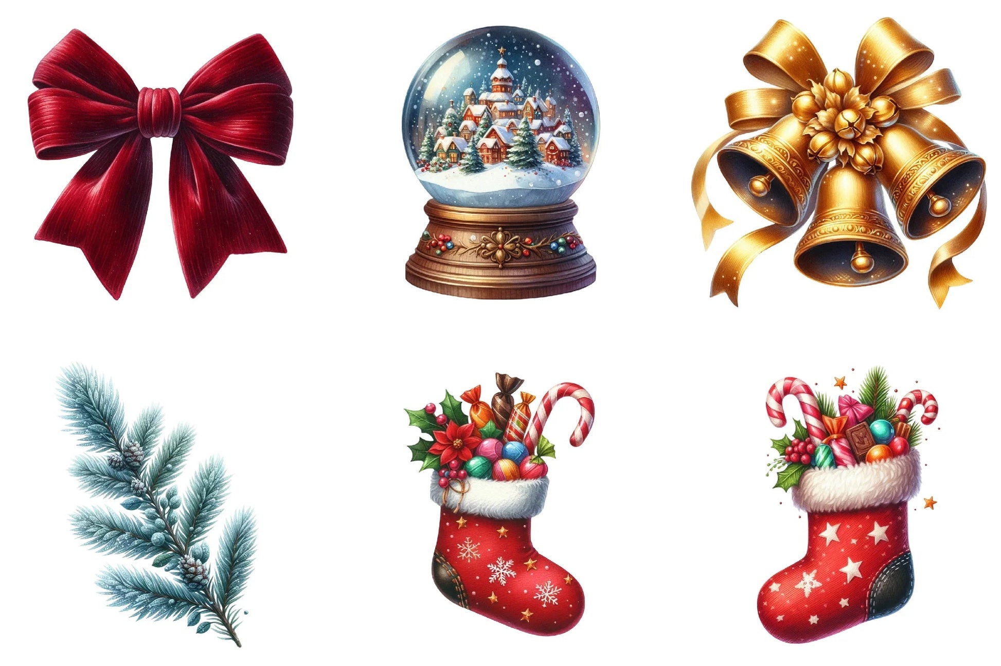 Winter Christmas Clipart Bundle - CraftNest - Digital Crafting and Art