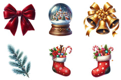 Winter Christmas Clipart Bundle - CraftNest - Digital Crafting and Art