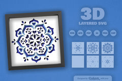 Winter Heart Mandala Papercut SVG Bundle - CraftNest - Digital Crafting and Art