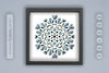 Winter Mandala Heart Papercut SVG Bundle