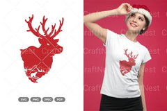 Winter Reindeer Scene Clipart Bundle - CraftNest - Digital Crafting and Art