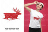 Winter Reindeer Scene Clipart Bundle