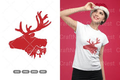 Winter Reindeer Scene Clipart Bundle - CraftNest - Digital Crafting and Art