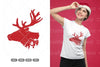 Winter Reindeer Scene Clipart Bundle