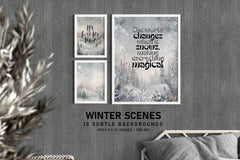 Winter Scenes Digital Papers - Christmas - CraftNest - Digital Crafting and Art