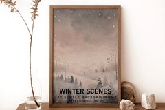 Winter Scenes Digital Papers - Christmas - CraftNest - Digital Crafting and Art