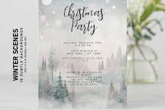 Winter Scenes Digital Papers - Christmas - CraftNest - Digital Crafting and Art