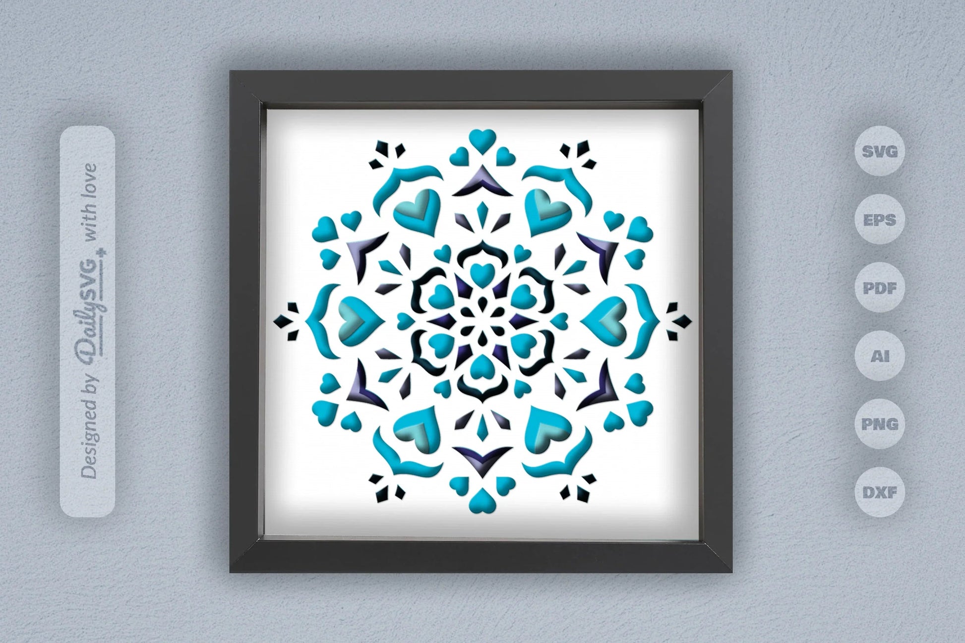 Winter Snow Mandala Papercut SVG Bundle - CraftNest - Digital Crafting and Art