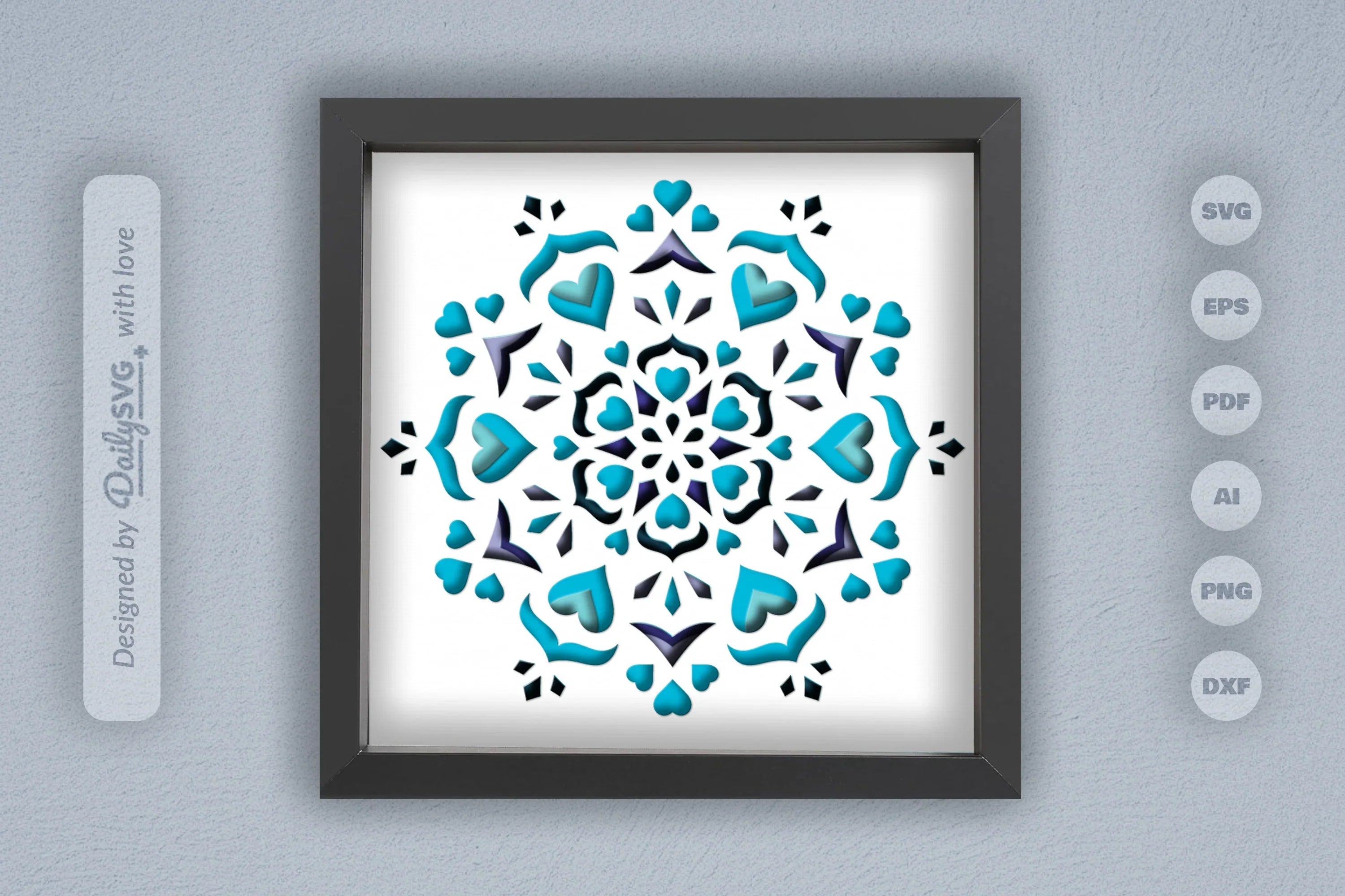 Winter Snow Mandala Papercut SVG Bundle - CraftNest - Digital Crafting and Art