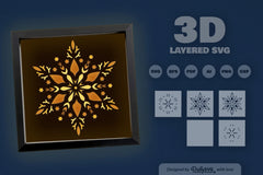 Winter Snowflake Papercut SVG Bundle - CraftNest - Digital Crafting and Art