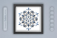 Winter Snowflake Mandala Papercut SVG Bundle - CraftNest - Digital Crafting and Art