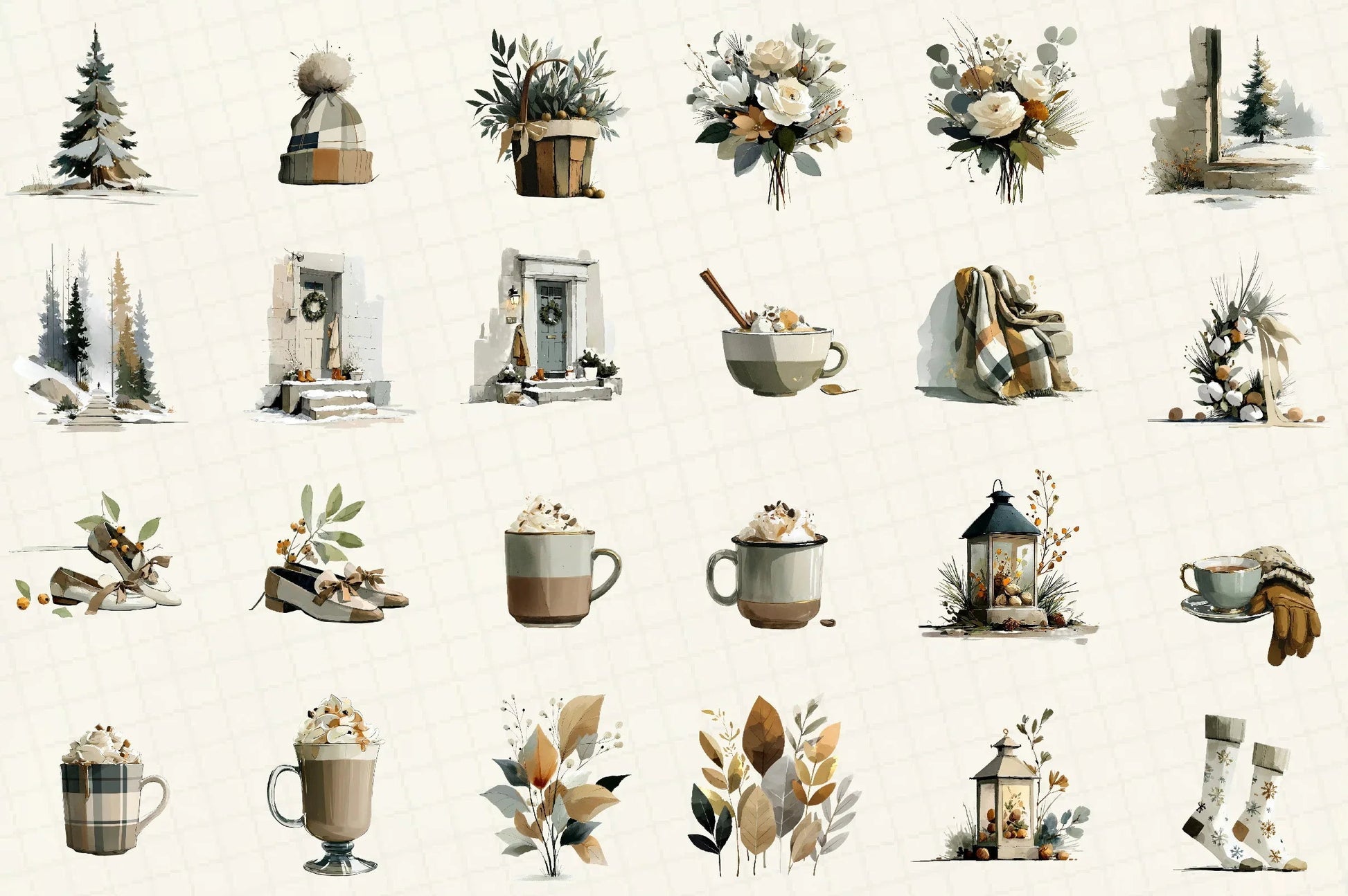 Winter Clipart Bundle Set - CraftNest - Digital Crafting and Art